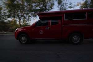 Song Taew action shot 